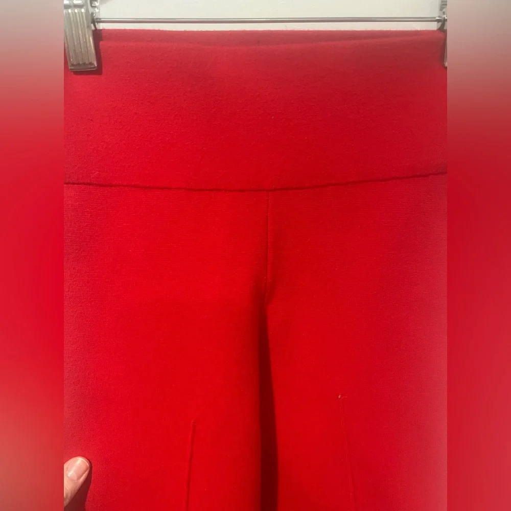 J CREW RED KNIT WIDE LEG PANTS, SIZE MP, RE IMAGINED, FAIR TRADE - Picture 4 of 6